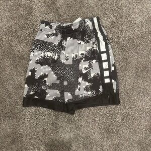 Nike Black and White Patterned Shorts